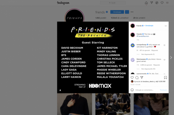 Este oficial! Faimosii nostri F.R.I.E.N.D.S se reunesc